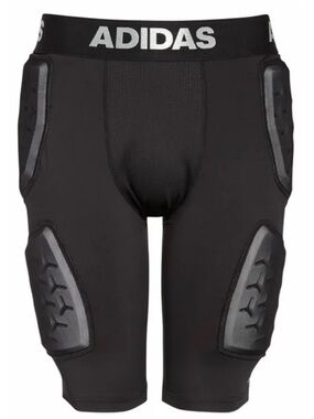 Aeroready Adidas Men’s padded football girdle compression shorts-5 pads